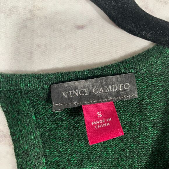 Vince Camuto Green Sleeveless Knit Top Size Small Classic Keyhole Lined Tank - Picture 3 of 6